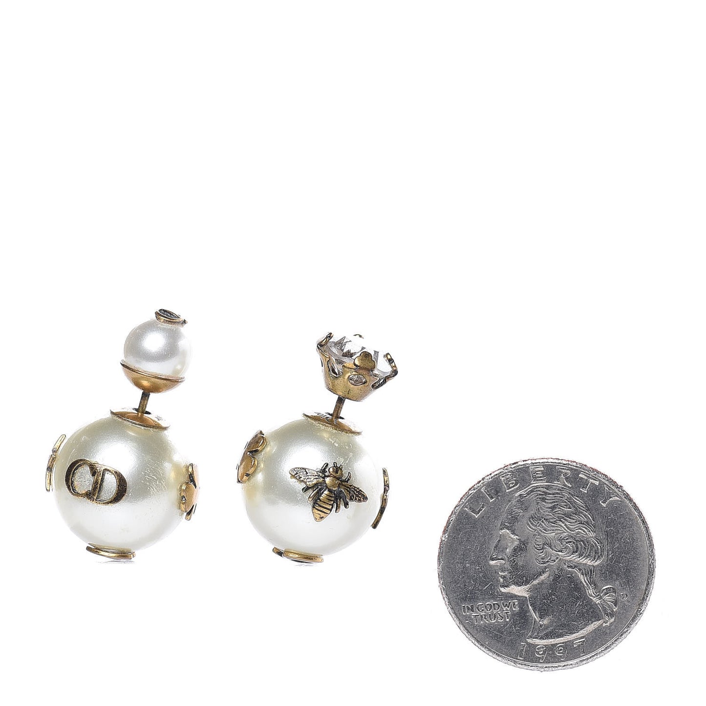 Mise En Dior Tribal Crystal Charm Earrings