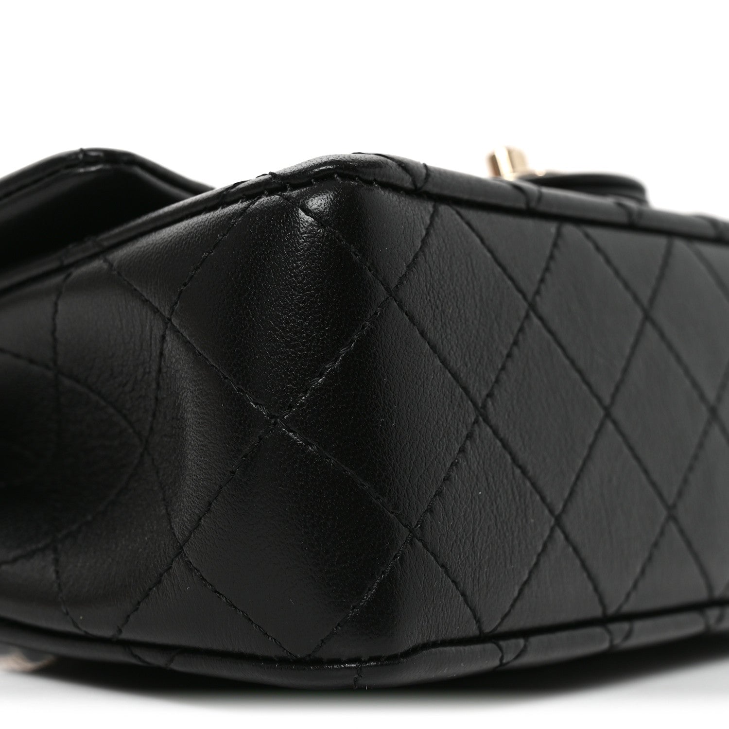 Chanel Lambskin Quilted Mini Rectangular CC Slide Flap Black 9 of 11