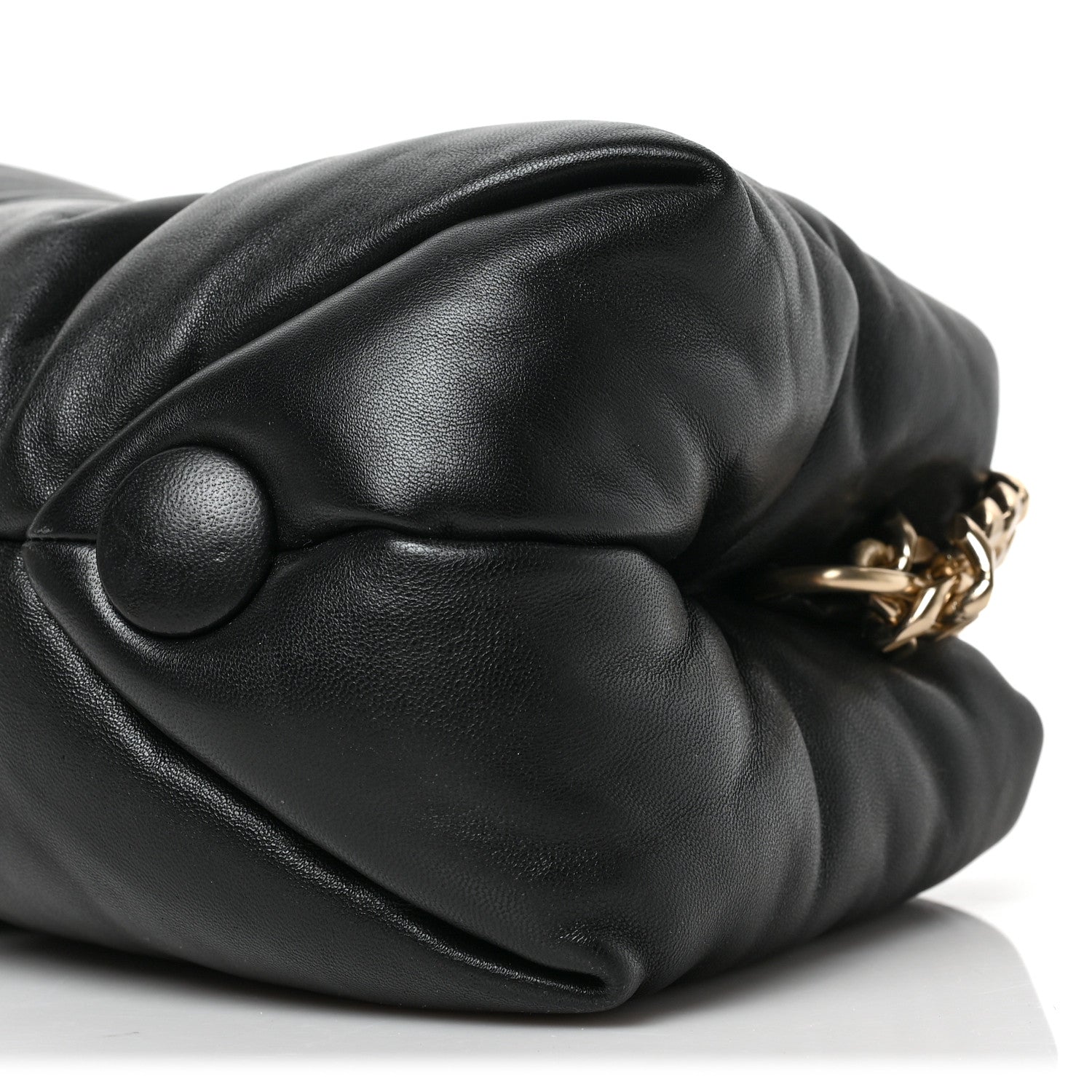Proenza Schouler Lambskin Small Puffy Tobo Chain Shoulder Bag Black 8 of 8