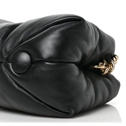 Proenza Schouler Lambskin Small Puffy Tobo Chain Shoulder Bag Black 8 of 8