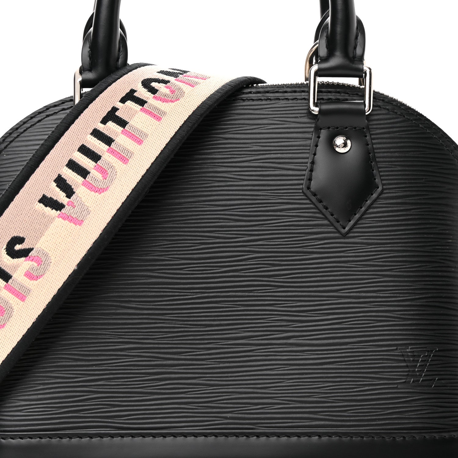 Louis Vuitton Epi Jacquard Alma BB Black 7 of 13