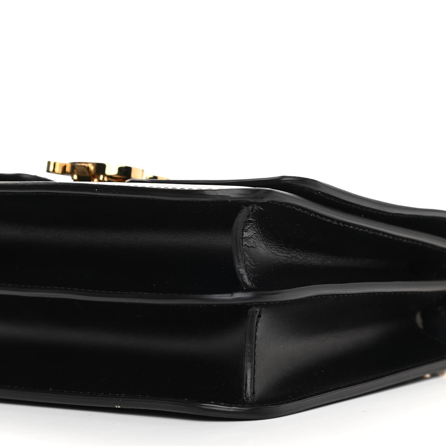 Smooth Calfskin Small TB Flap Bag Black