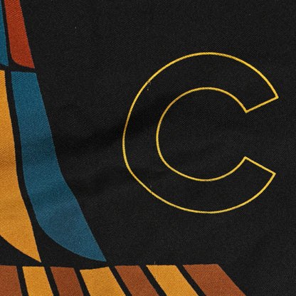 Chanel Silk Egyptian CC Scarf Black 5 of 7