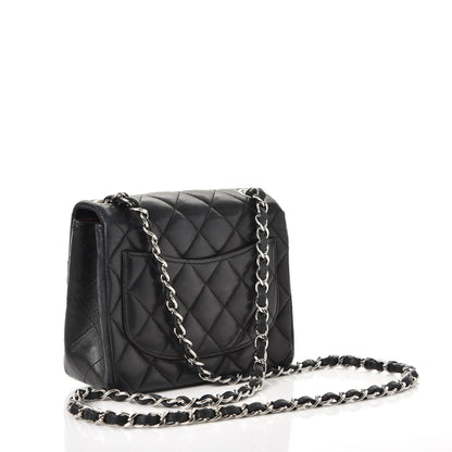 Chanel Lambskin Quilted Mini Square Flap Black 3 of 11