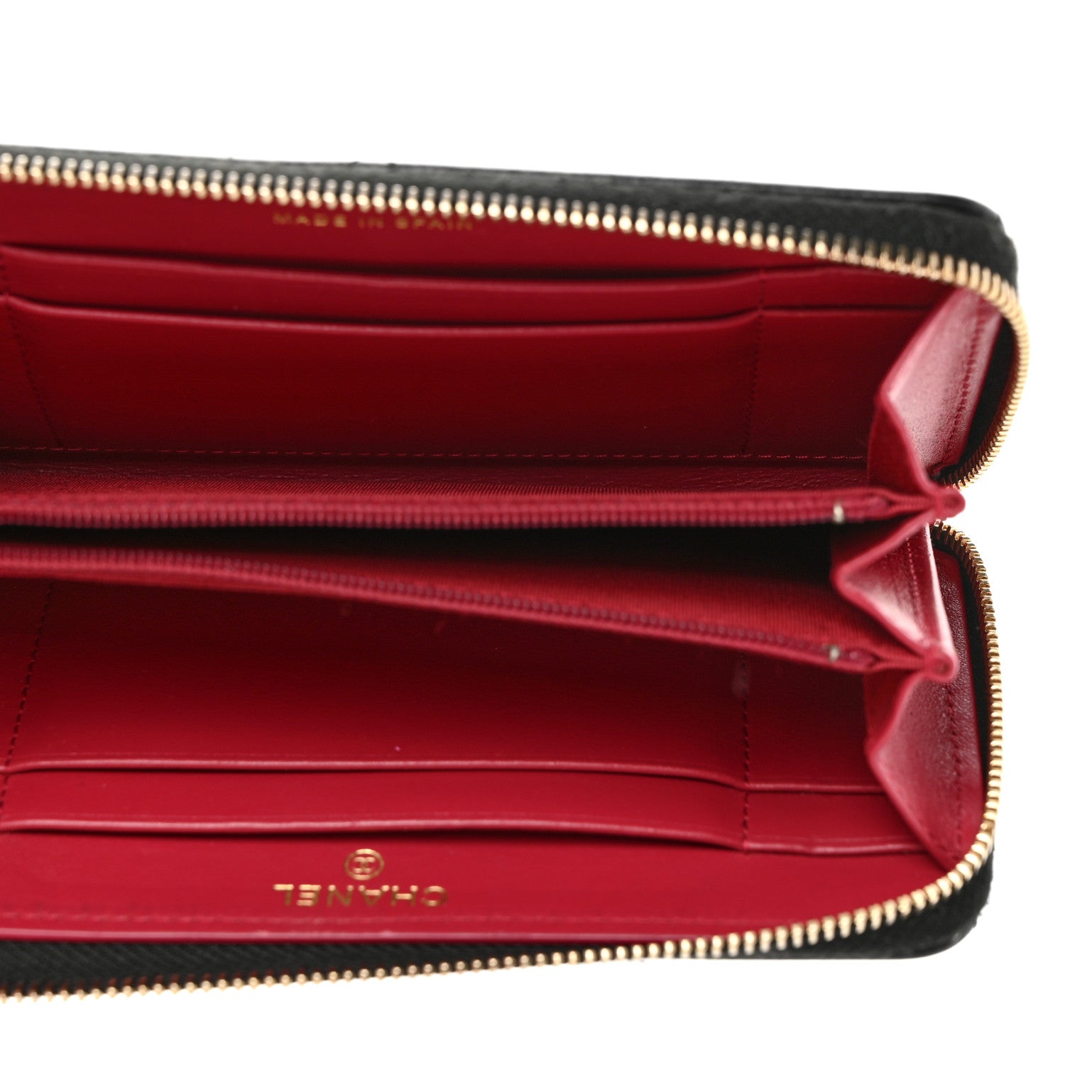 Chanel Shiny Goatskin Quilted Chanel 19 Long Zipped Around Wallet Black 5 of 8