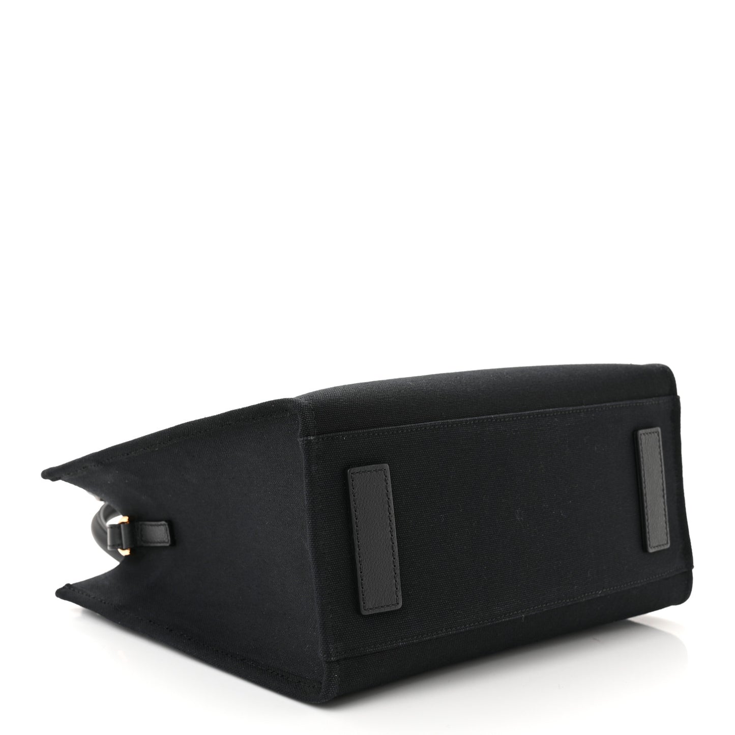 Canvas Calfskin La Medusa Small Tote Black
