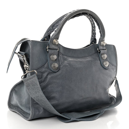 Balenciaga Agneau Giant 21 Silver Hardware City Ardoise 3 of 10