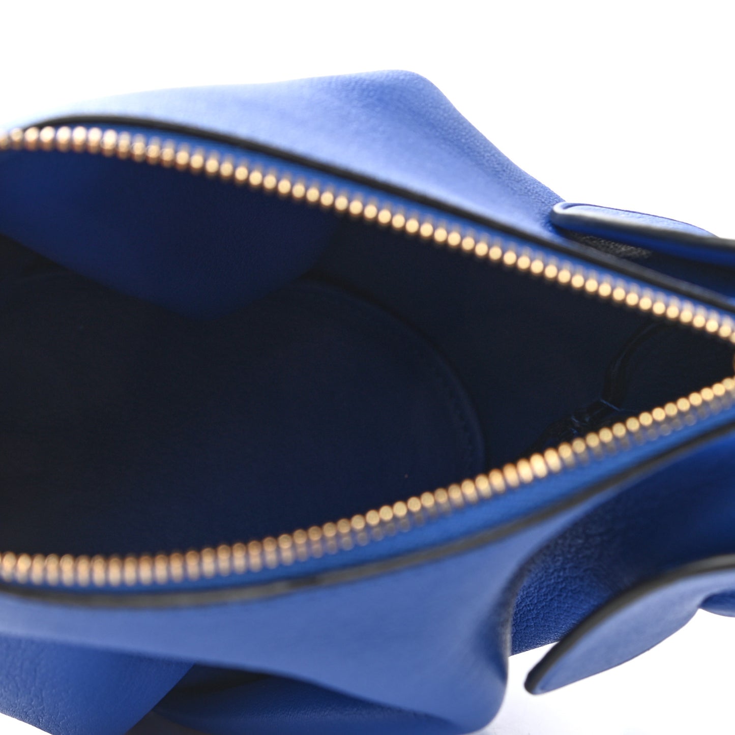 Calfskin Mini Elephant Crossbody Bag Electric Blue