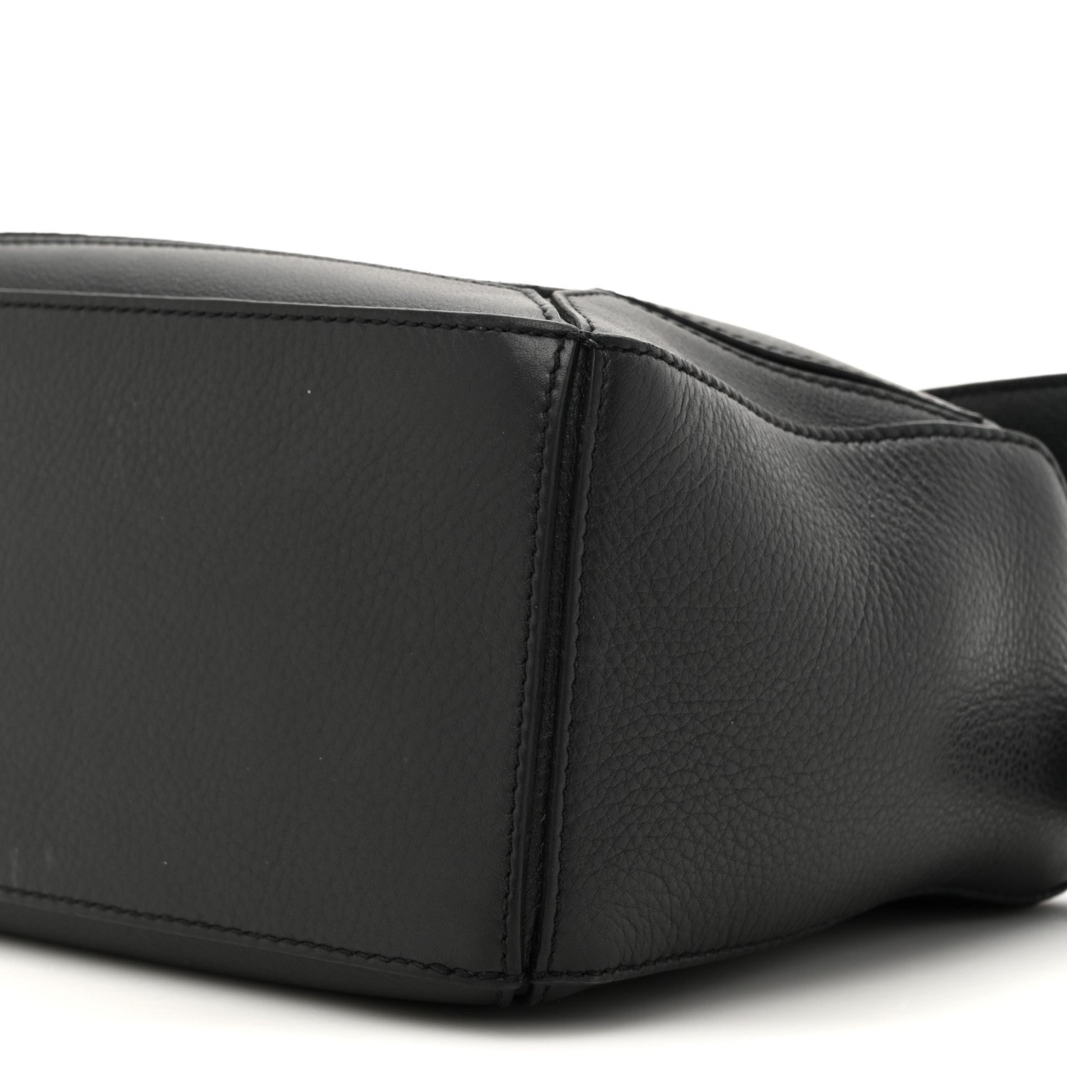 Loewe Calfskin Small Puzzle Edge Bag Black 8 of 12