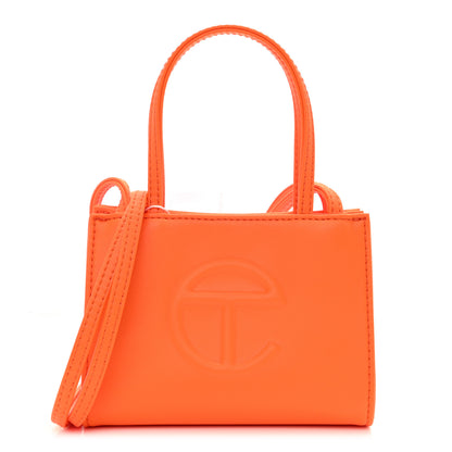 Telfar Vegan Leather Small Shopping Bag Orange 1 of 8