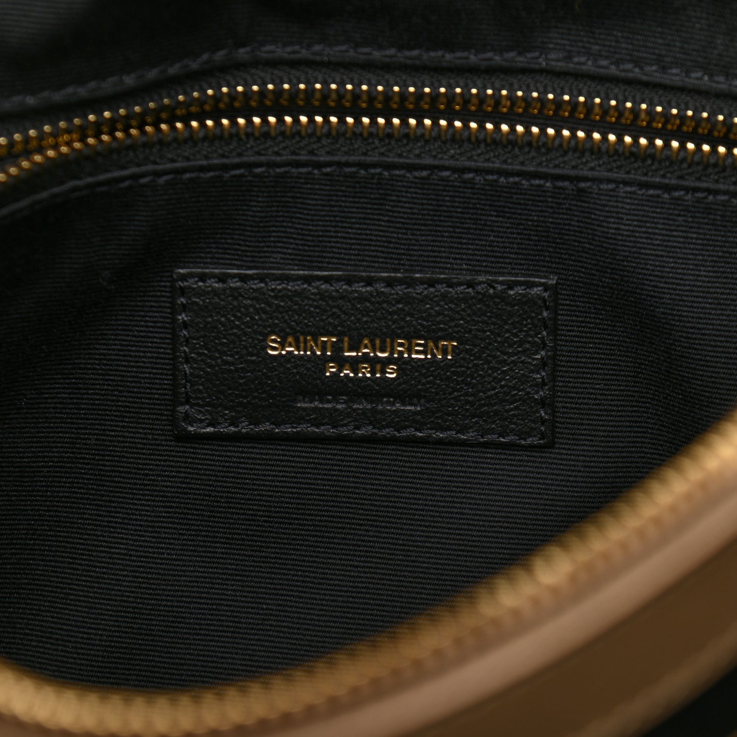 Calfskin Y Quilted Monogram Medium Loulou Chain Satchel Dark Latte
