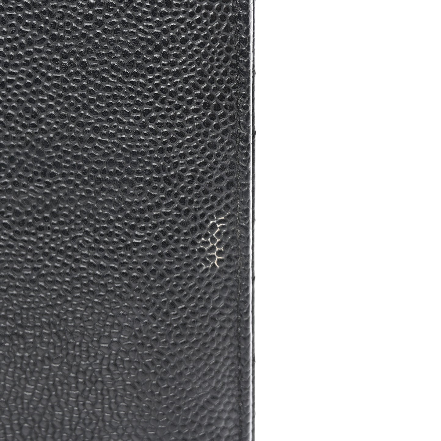 Caviar Quilted Yen Wallet Black