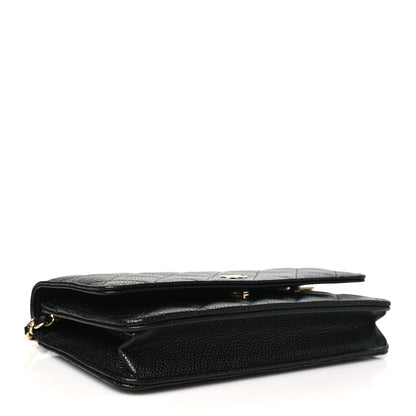 Chanel Caviar Quilted Wallet on Chain WOC Black 4 of 12