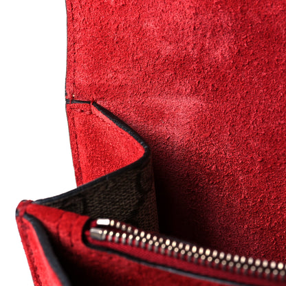 Gucci GG Supreme Monogram Small Dionysus Shoulder Bag Red 12 of 15