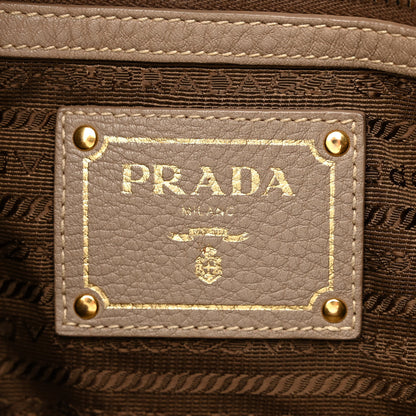 Prada Vitello Daino Shoulder Bag Argilla 6 of 13