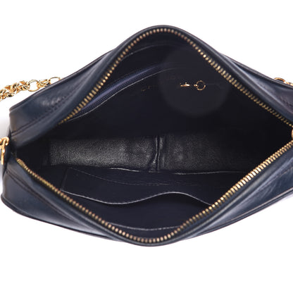 Chanel Lambskin Tassel Camera Case Navy White 5 of 18