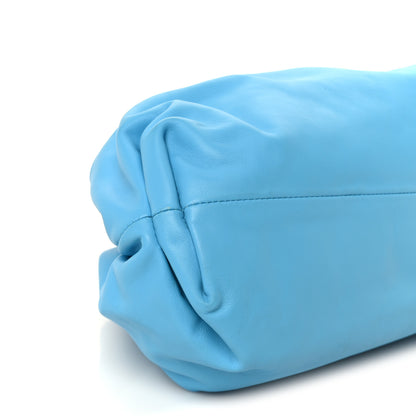 Bottega Veneta Smooth Butter Calf The Pouch Oversized Clutch Sky Blue 10 of 11