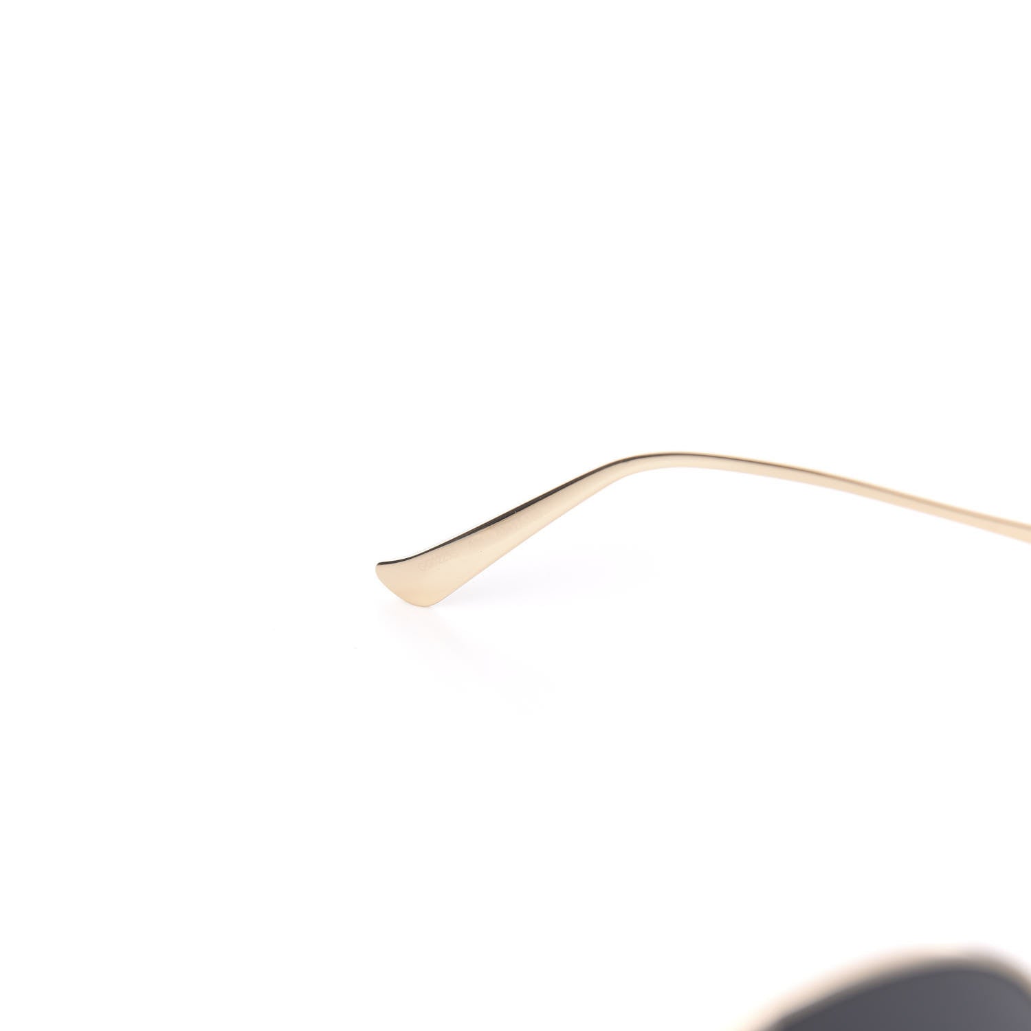Gucci Metal Oversized Round Frame GG0225S Sunglasses Gold 6 of 7