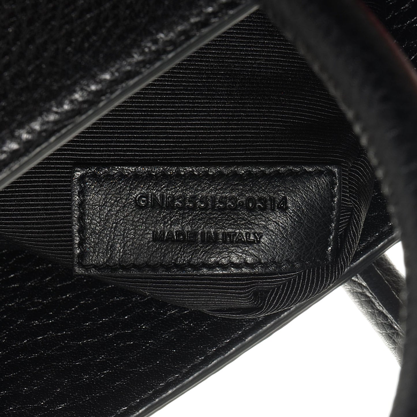 Grained Calfskin Small Sac De Jour Black