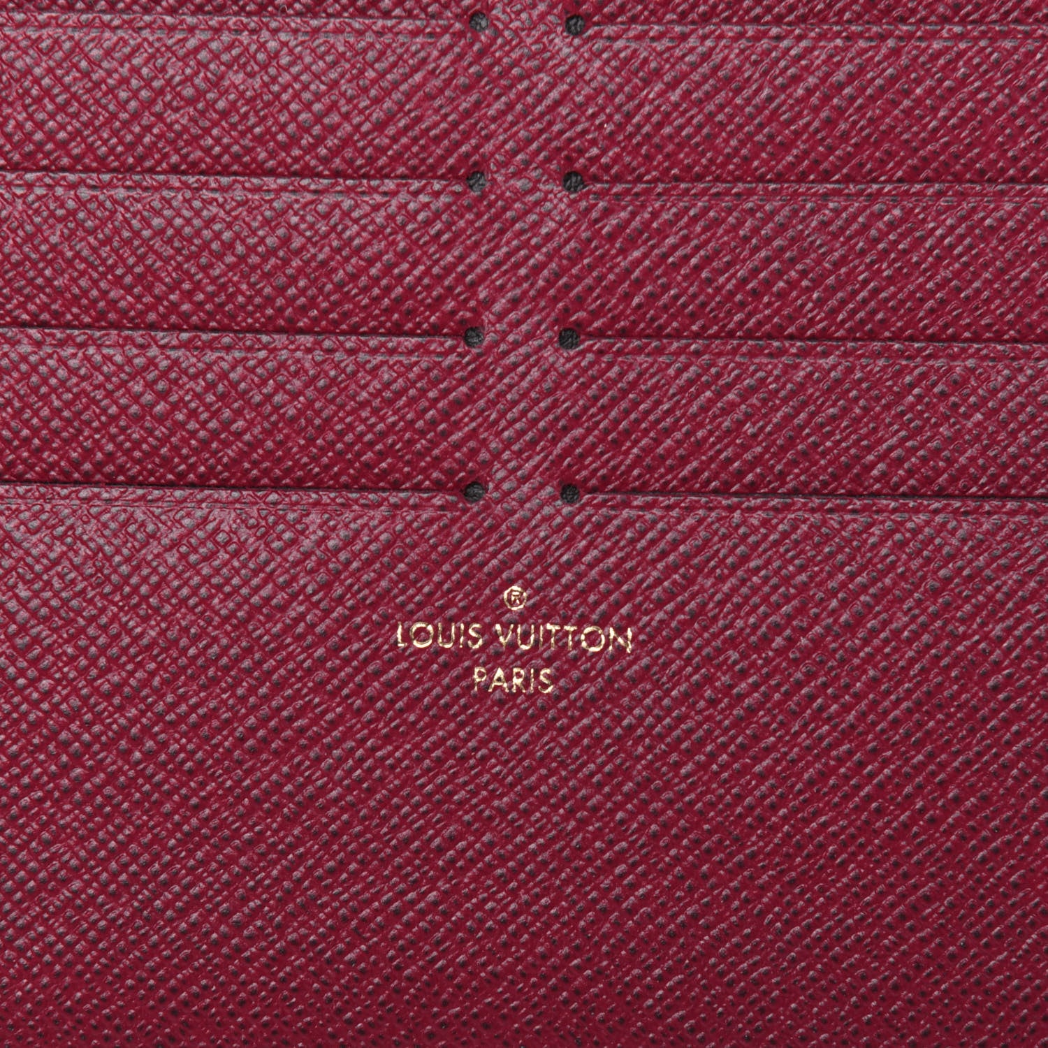 Louis Vuitton Calfskin Felicie Card Holder Insert Fuchsia 6 of 8