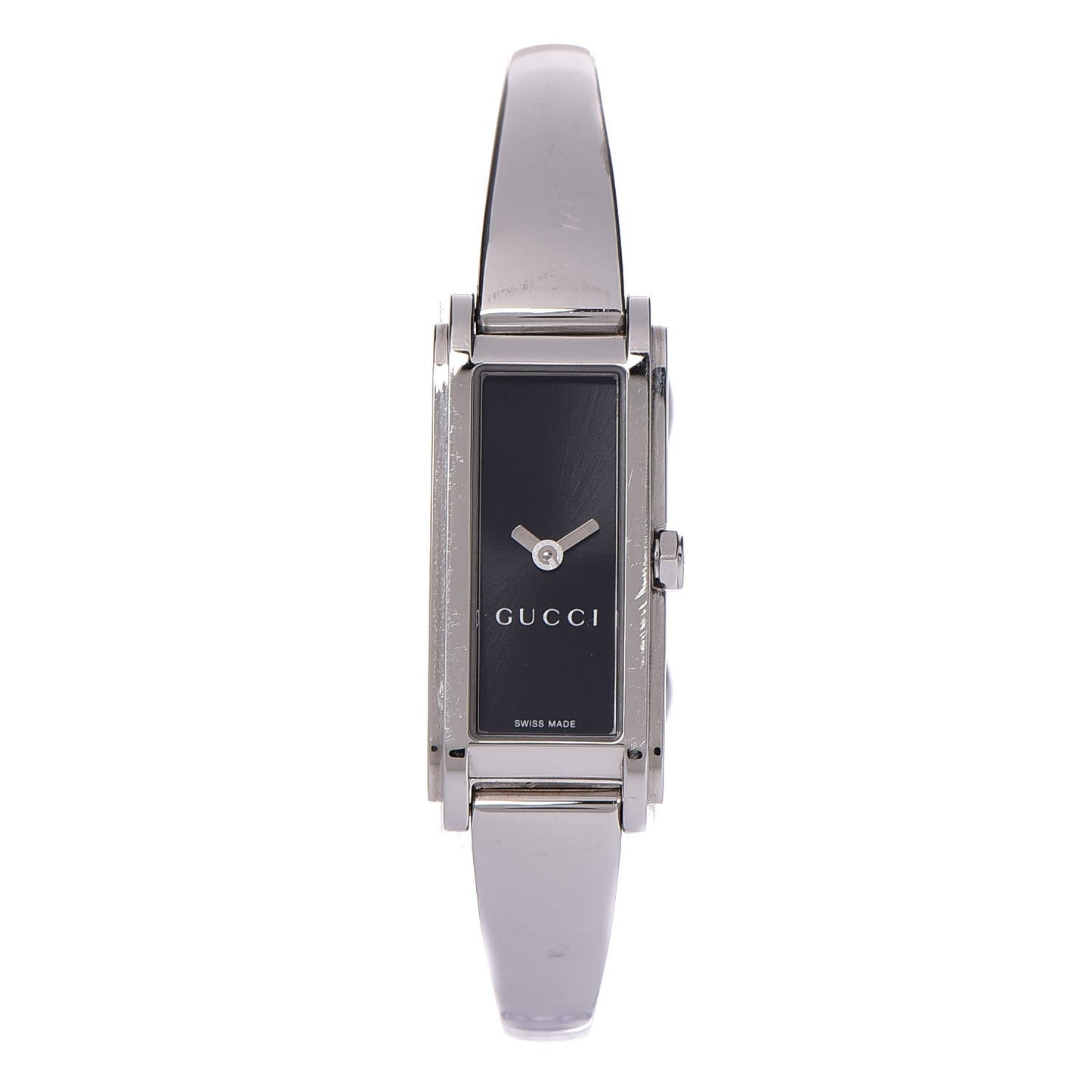 Stainless Steel 12mm 1500L Horsebit Quartz Watch Black