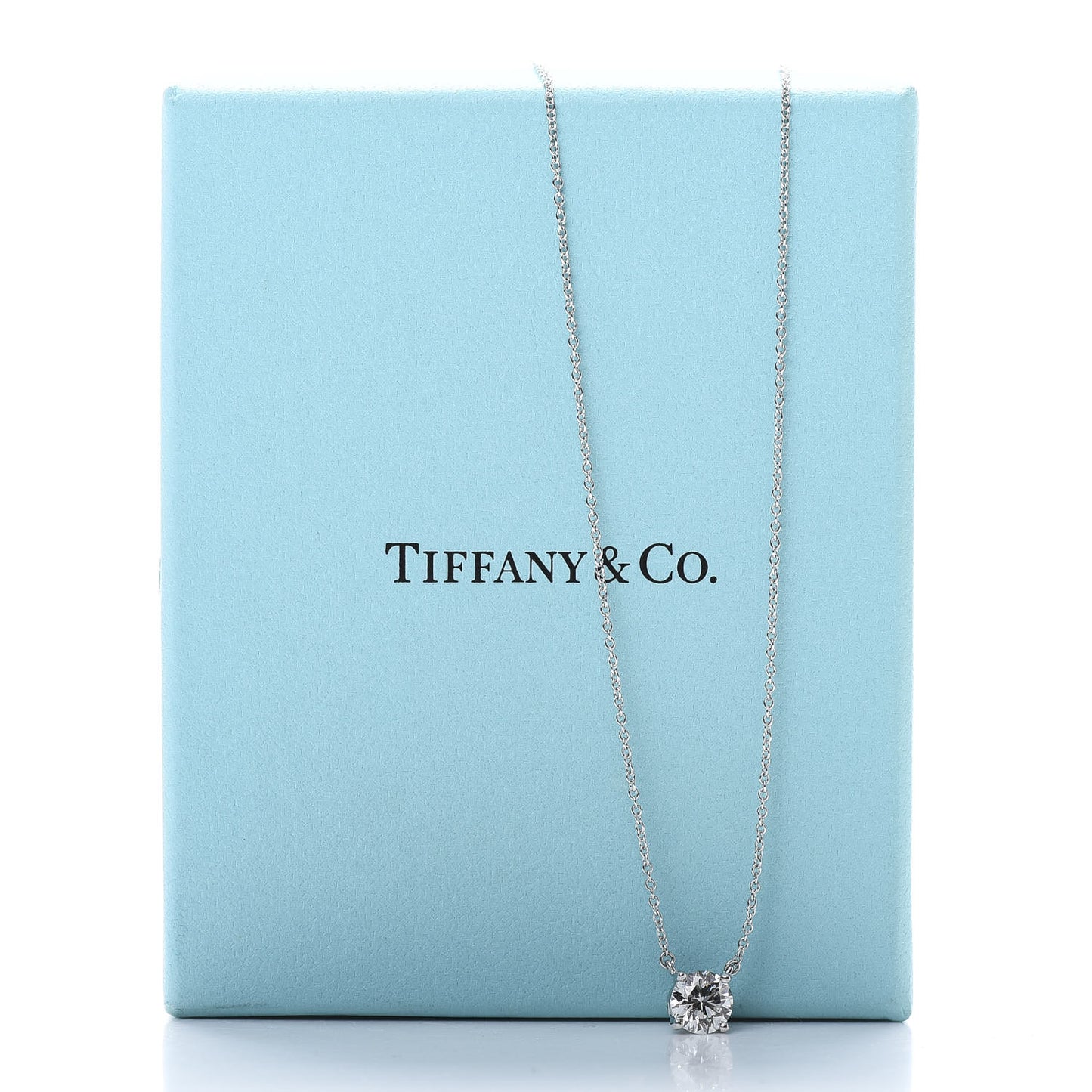 Platinum Diamond 1.02ct Solitaire Pendant Necklace