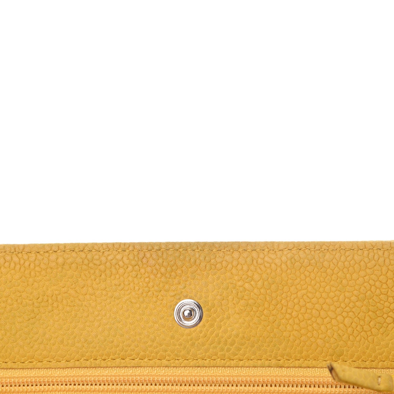 Chanel Iridescent Caviar Quilted Wallet on Chain WOC Yellow 11 of 16