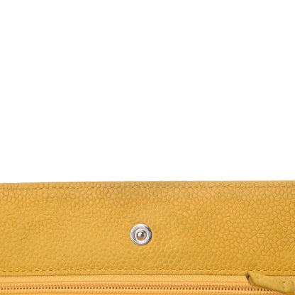 Chanel Iridescent Caviar Quilted Wallet on Chain WOC Yellow 11 of 16