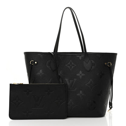 Louis Vuitton Empreinte Monogram Giant Neverfull MM Black 3 of 10