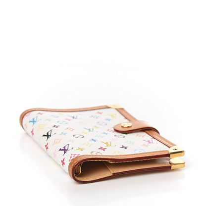 Louis Vuitton Monogram Multicolor Small Ring Agenda Cover White 3 of 8