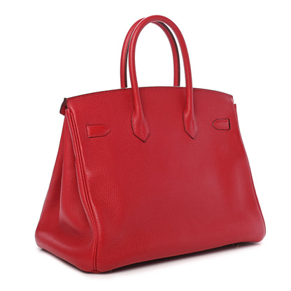 Hermes Togo Birkin 35 Rouge Vif 2 of 9