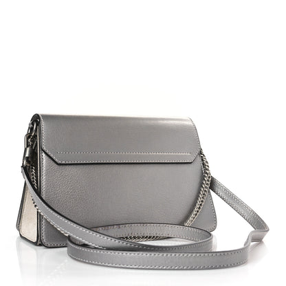 Givenchy Calfskin Suede Small GV3 Shoulder Bag Silver 3 of 8