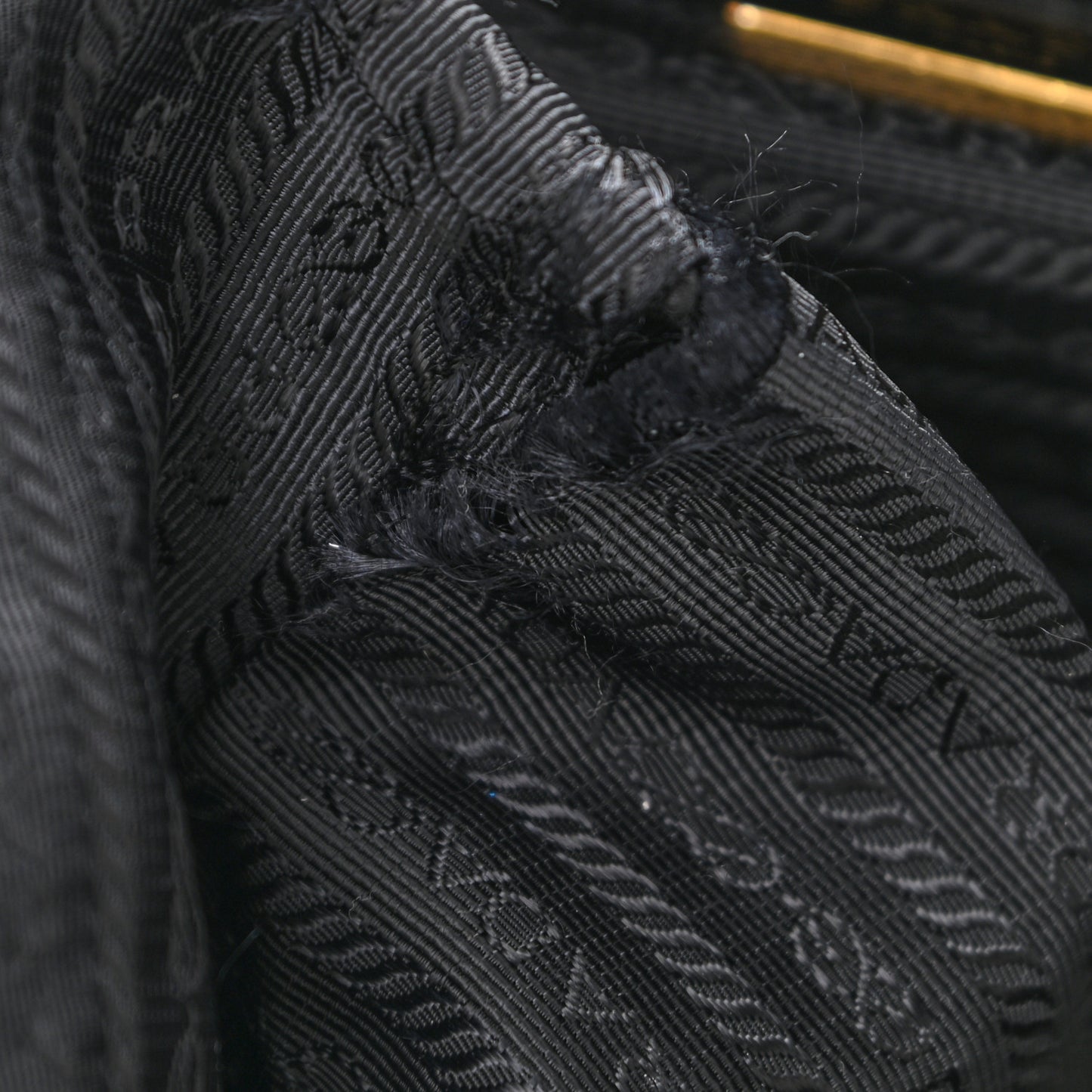 Tessuto Nylon Saffiano Tote Black