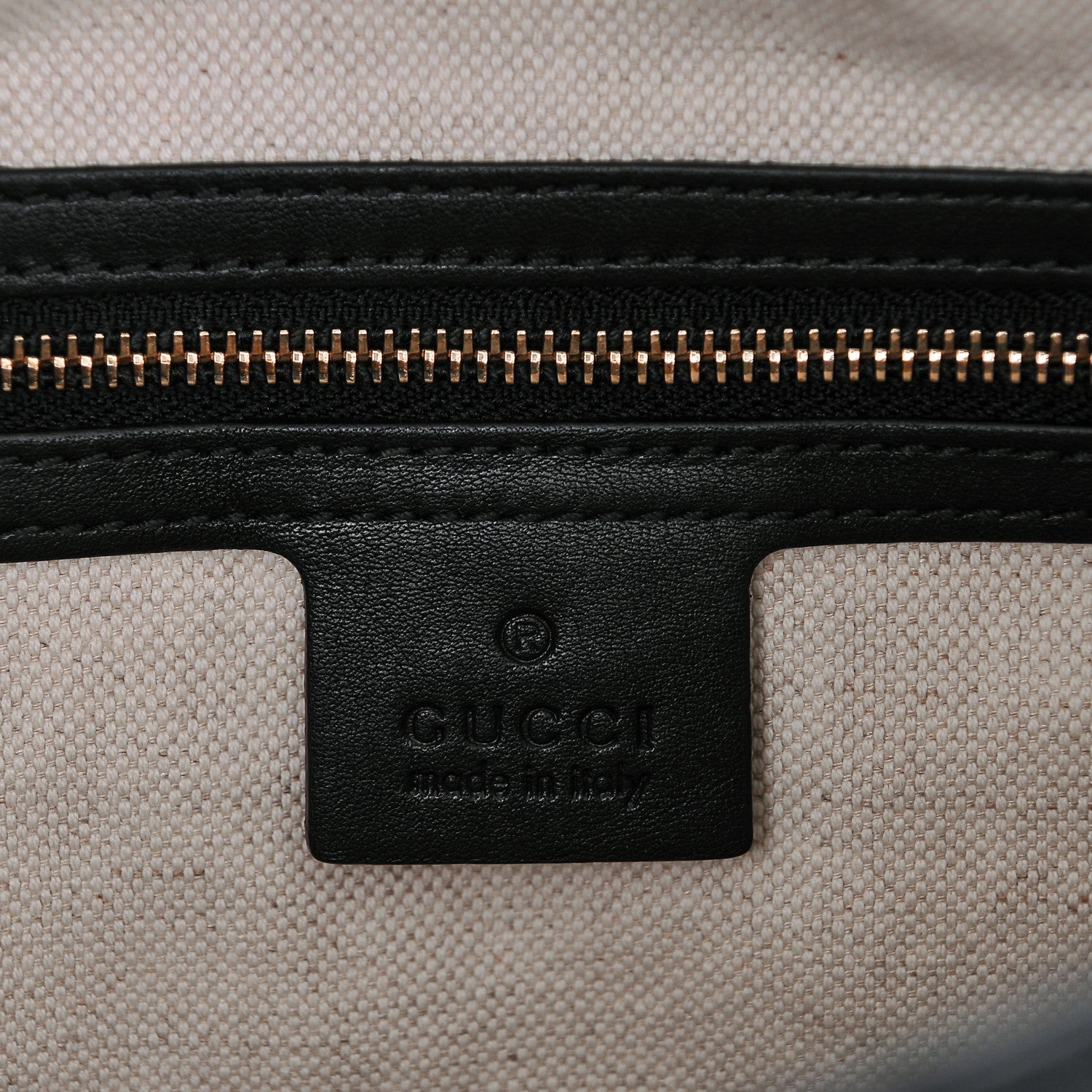 Gucci Guccissima Medium Bree Foldover Tote Black 6 of 7