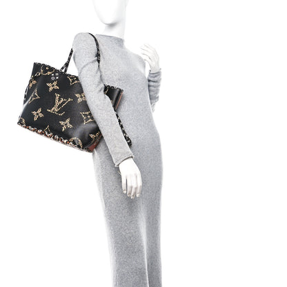 Louis Vuitton Monogram Giant Jungle Neverfull MM Black 2 of 14