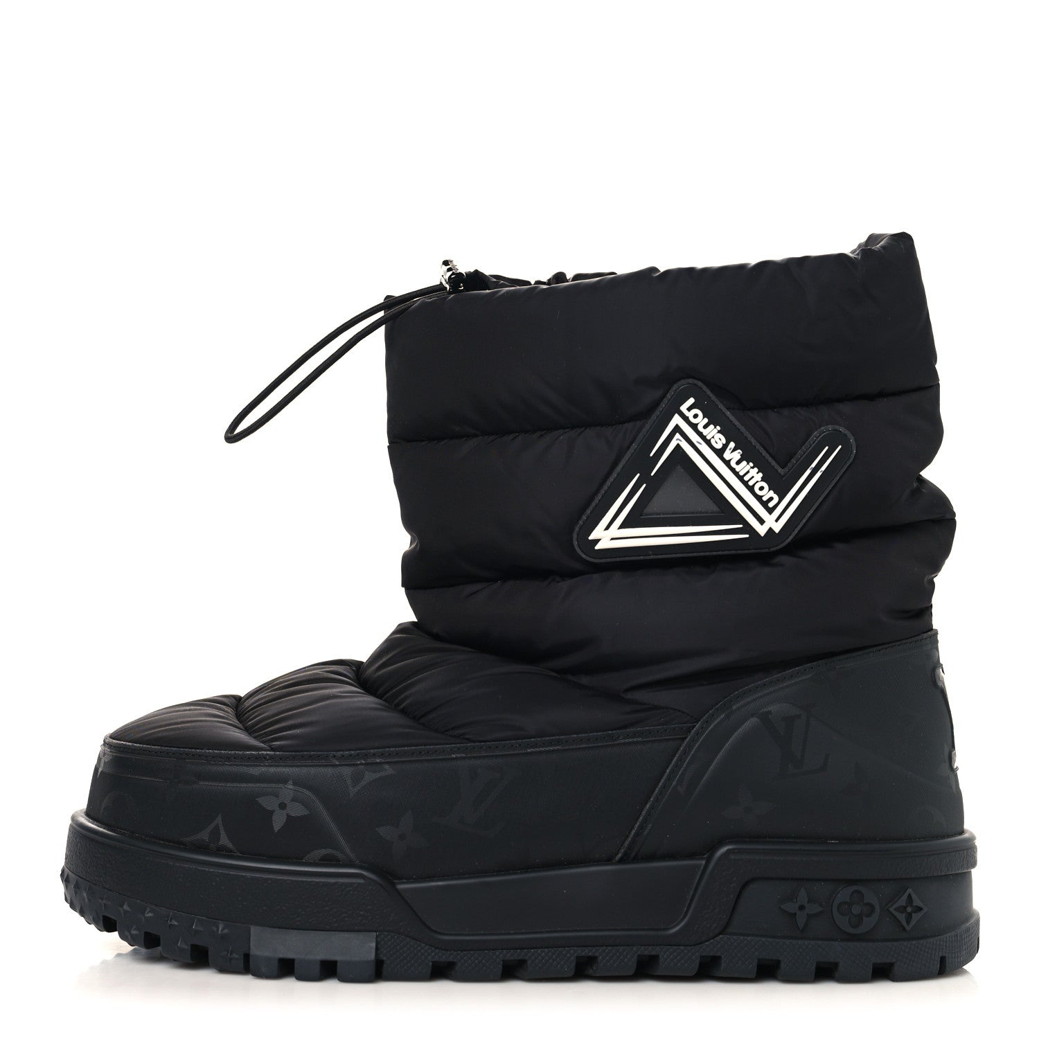 Louis Vuitton Nylon Monogram LV Alpine Mens Boot 9 Black 1 of 8