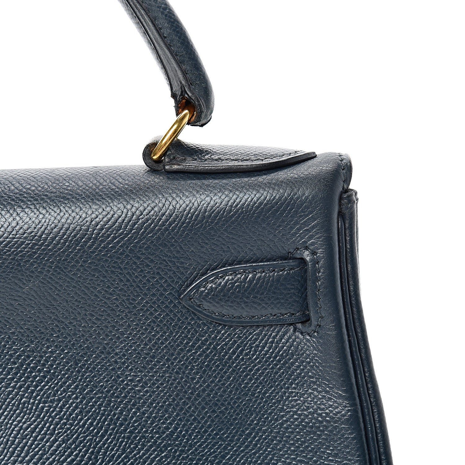 Hermes Courchevel Retourne Kelly 28 Bleu Marine 10 of 48