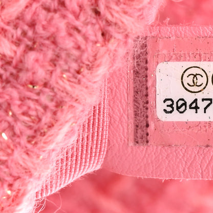 Chanel Tweed Quilted Maxi Chanel 19 Flap Pink 7 of 10