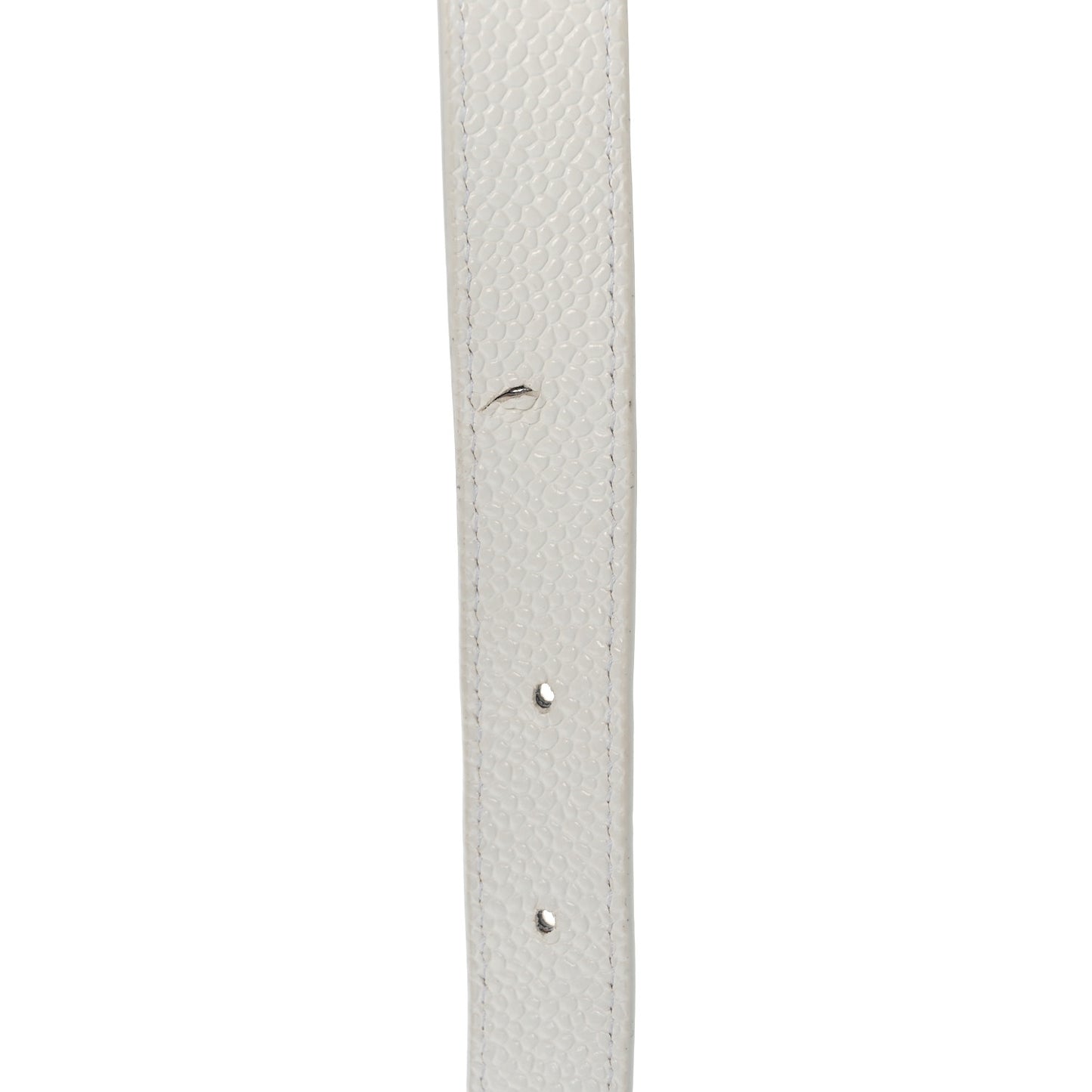 Caviar Quilted Coin Purse Belt Bag White