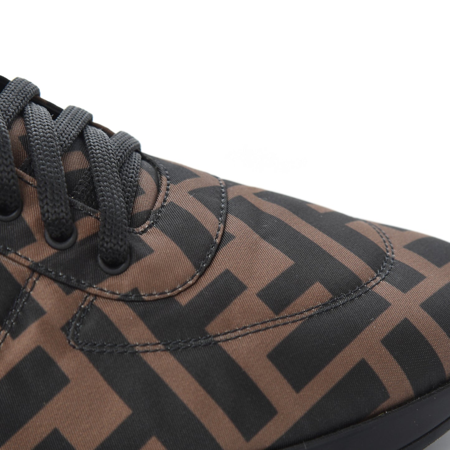 Nylon FF Reloaded High Top Sneakers 39.5 Tobacco Black