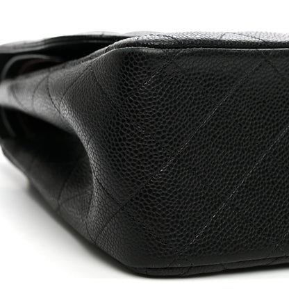 Chanel Caviar Quilted Jumbo Double Flap Black 8 of 10