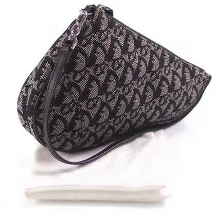 Christian Dior Monogram Mini Saddle Pochette Navy 3 of 9