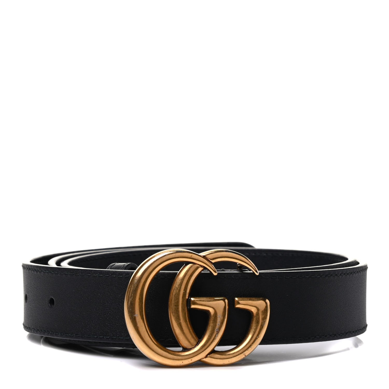 Gucci Calfskin Double G 30mm Belt 100 40 Black 1 of 3
