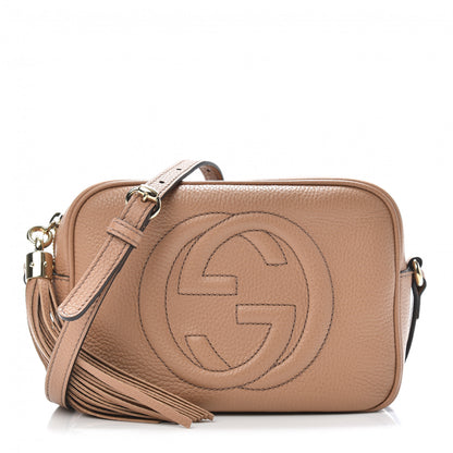 Gucci Pebbled Calfskin Small Soho Disco Bag Camelia 1 of 9