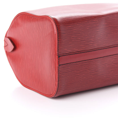 Louis Vuitton Epi Speedy 25 Castillan Red 6 of 10