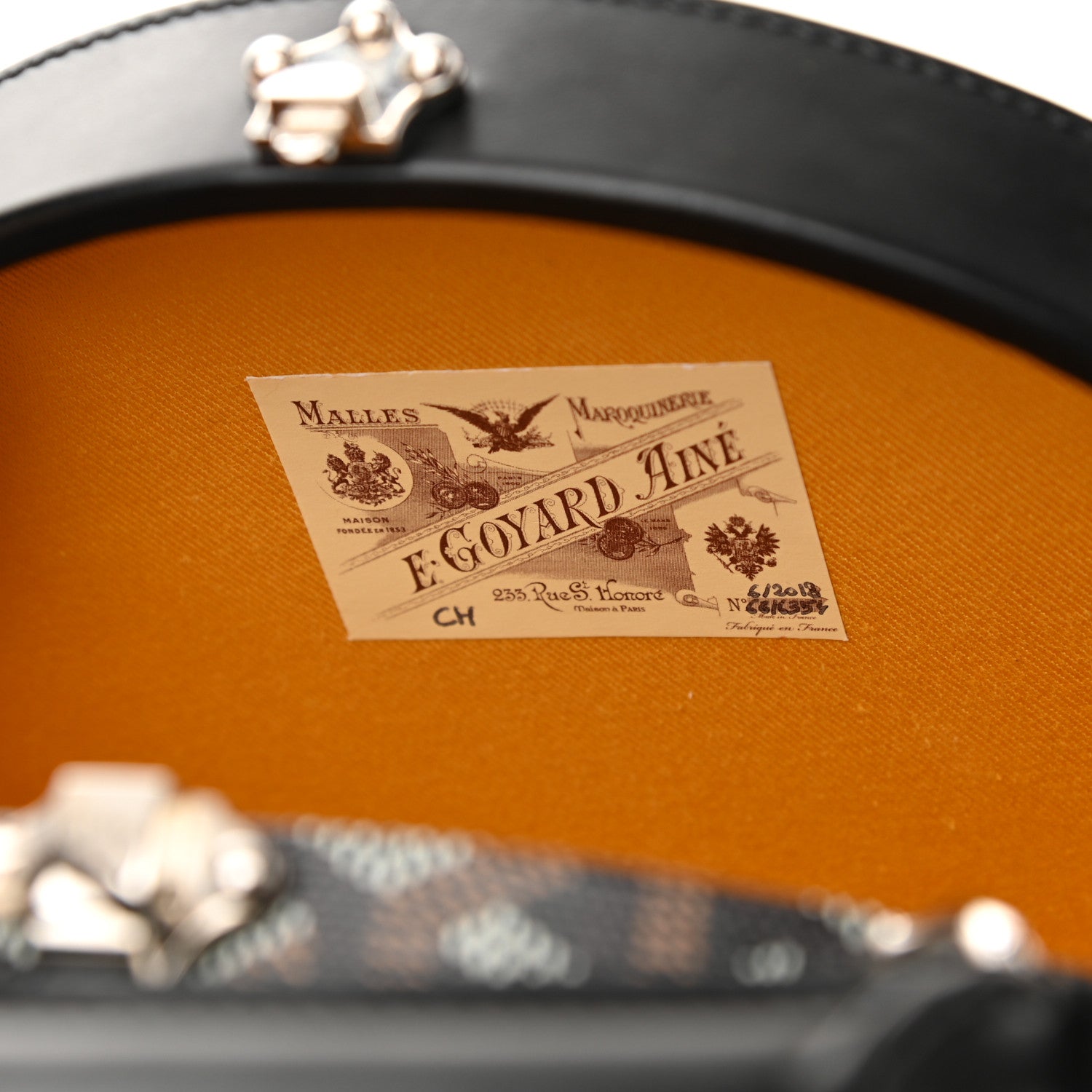 Goyard Goyardine Alto Hatbox Black 6 of 9