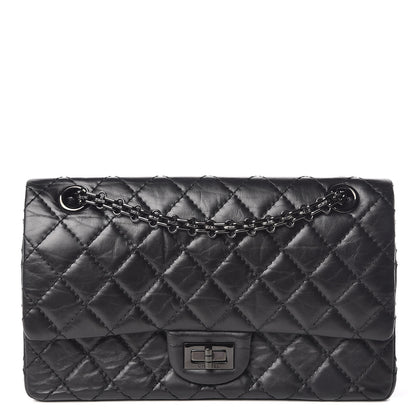 Chanel Aged Calfskin Quilted 2.55 Reissue 225 Flap So Black 1 of 10
