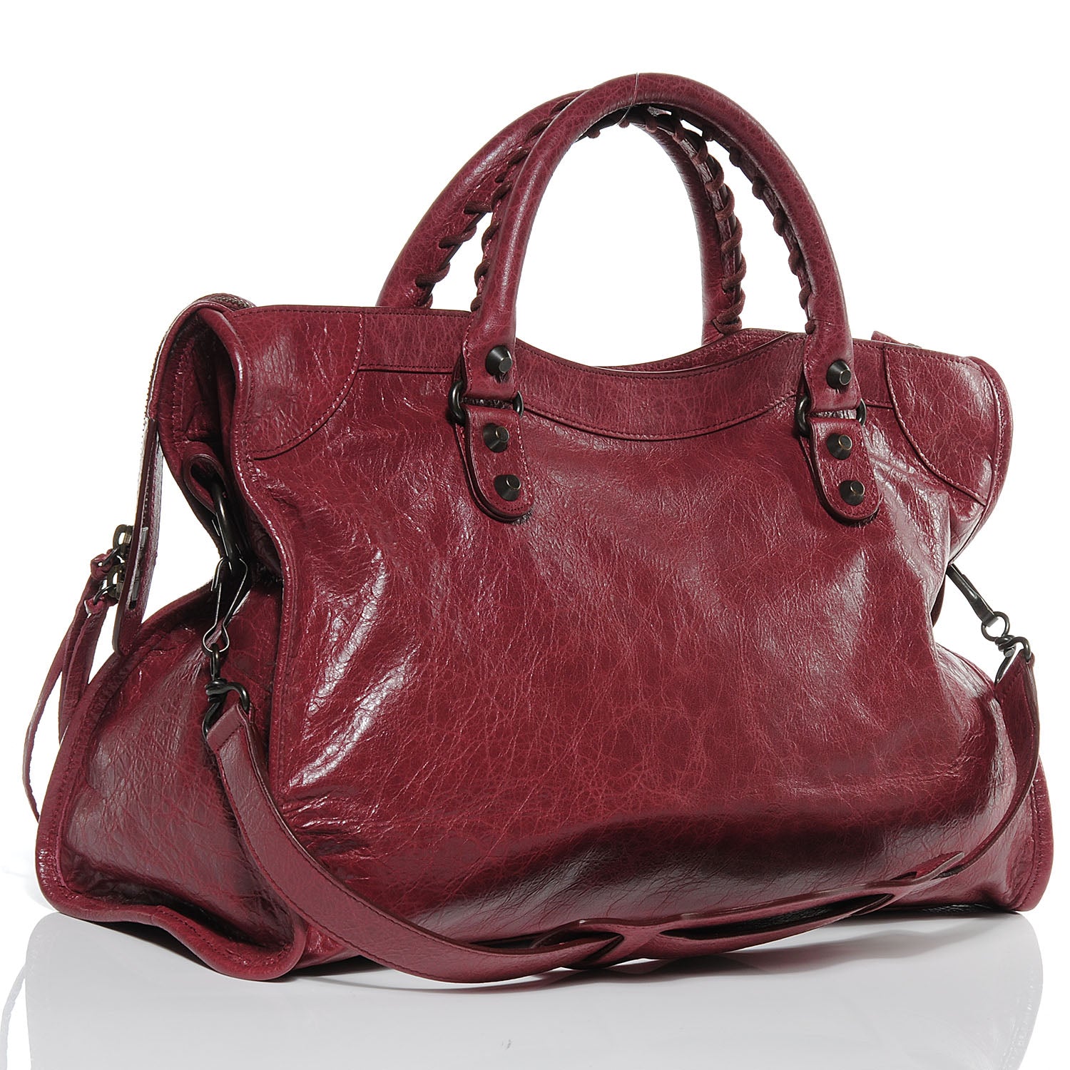 Balenciaga Agneau City Cassis 3 of 7