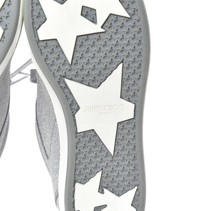 Jimmy Choo Glitter Miami Sneakers 38 Silver 8 of 11