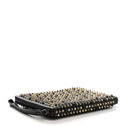 Christian Louboutin Metallic Calfskin Spiked IPad Case Black 3 of 6